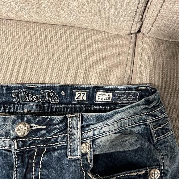 Miss me women’s midrise easy crop size 27 - Picture 5 of 5